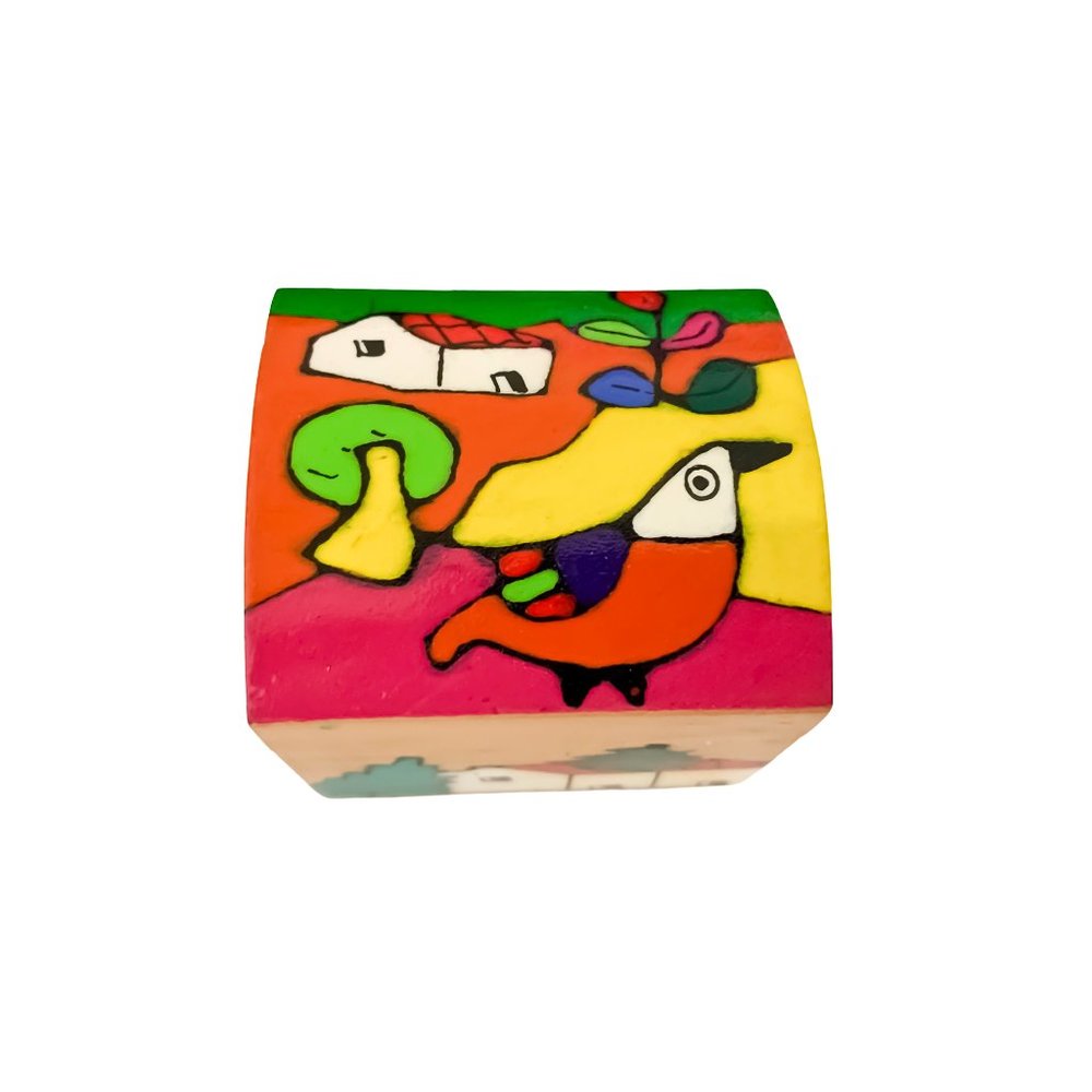 3 Box Colors del Salvador Hand Painted Box